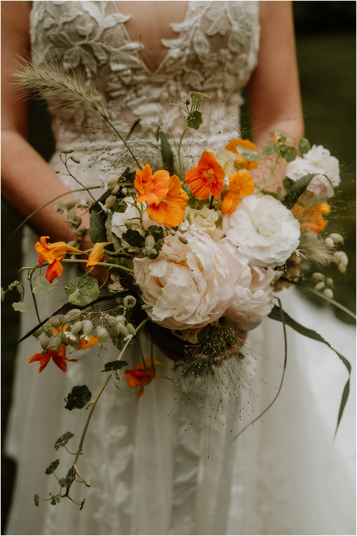 Stunning floral bouquet at Caswell Farm 
