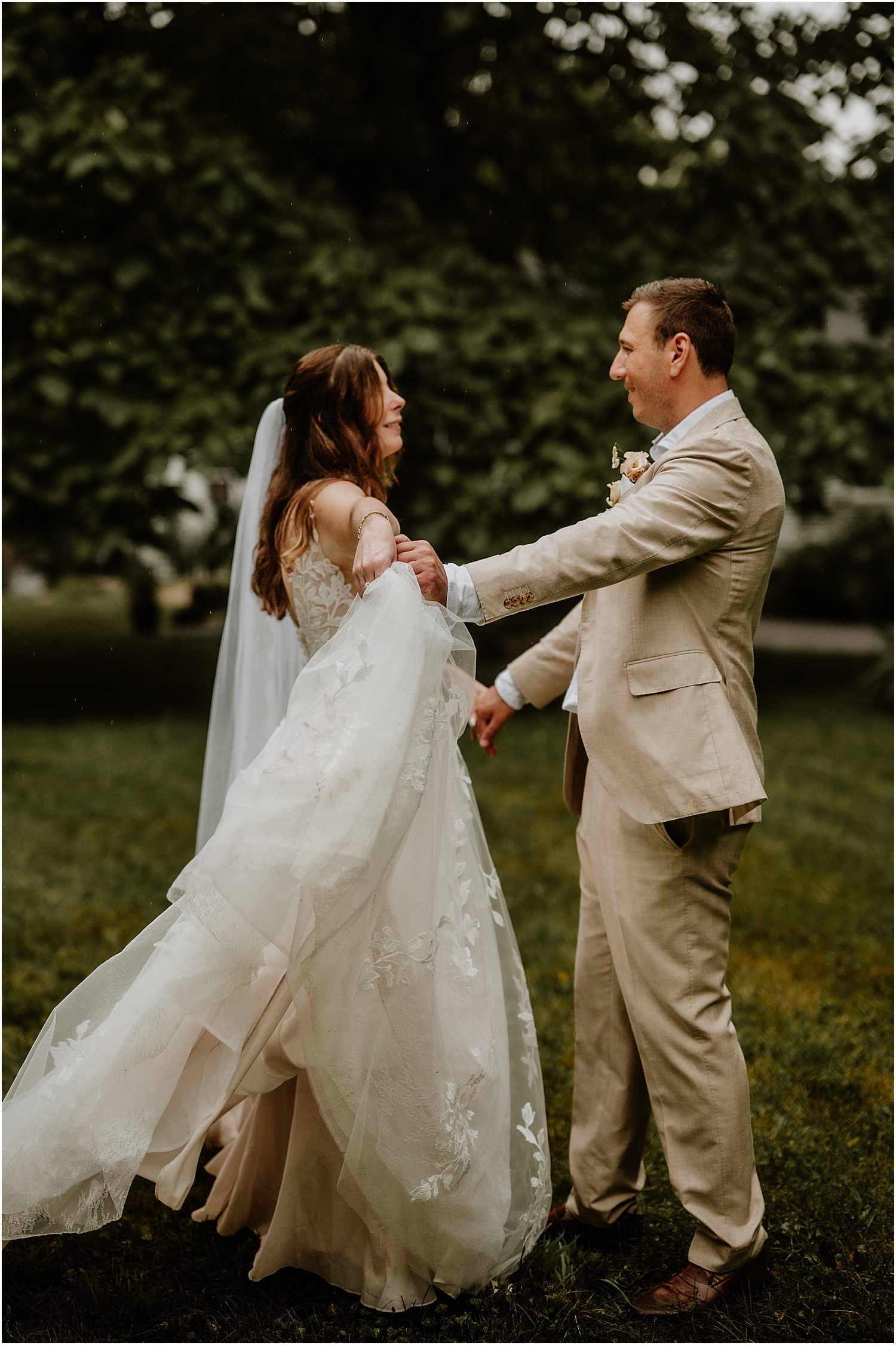 Couple dance together for Maine Wedding Photographer