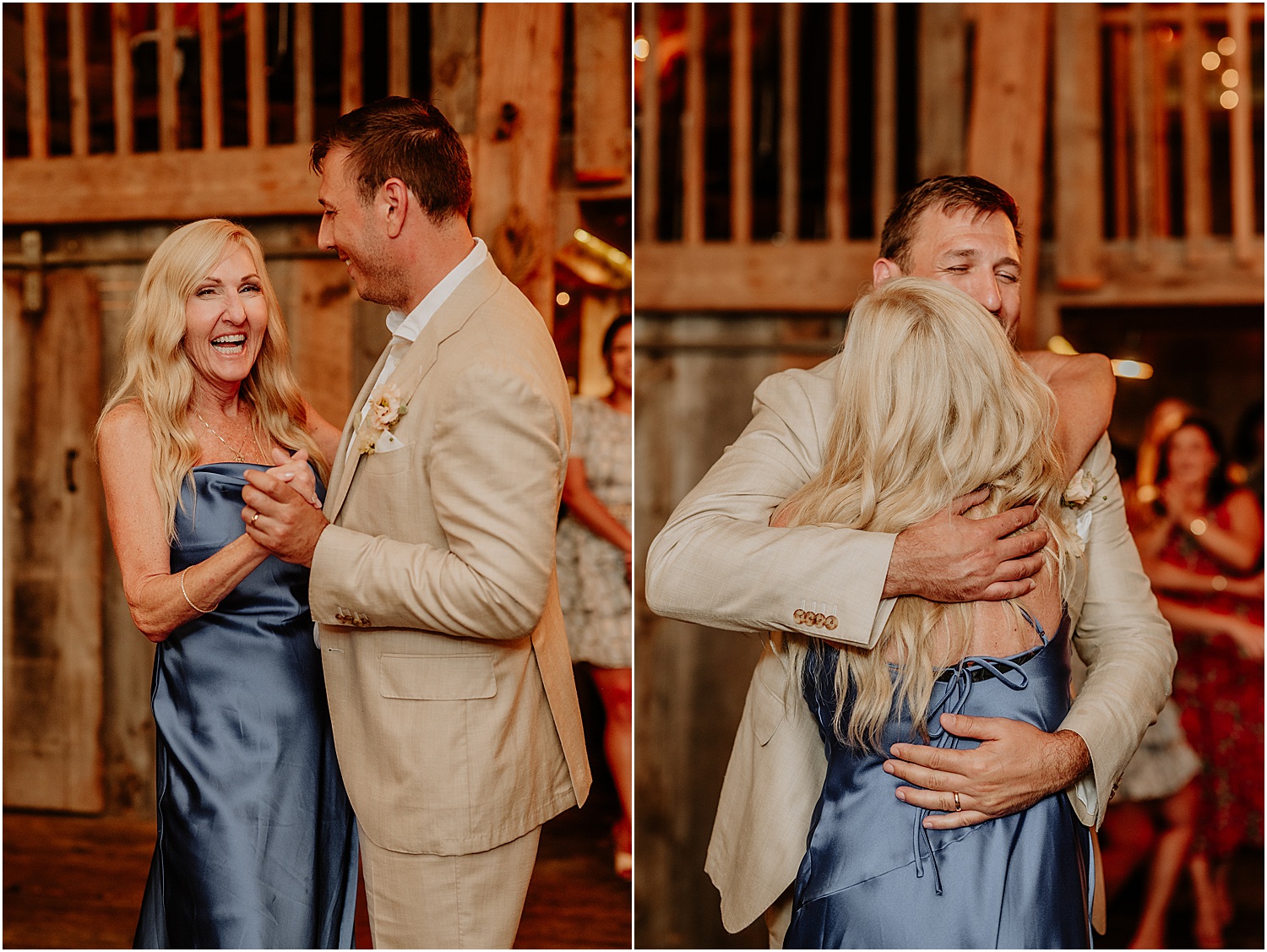 Mother and son dance together for Maine Wedding Photographer