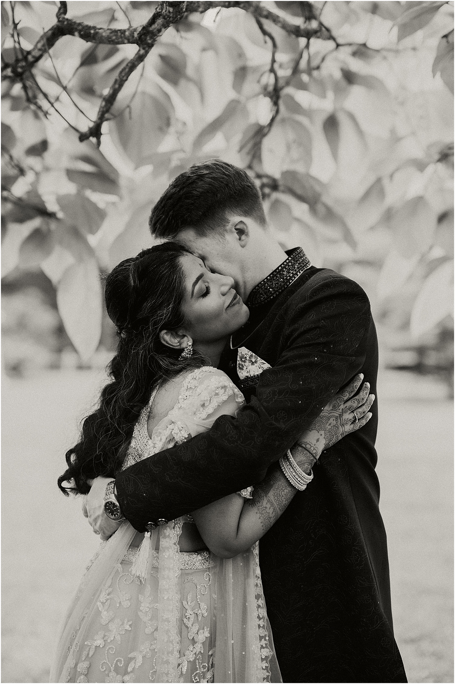 Couple share a hug for Katelyn Mallett Photography